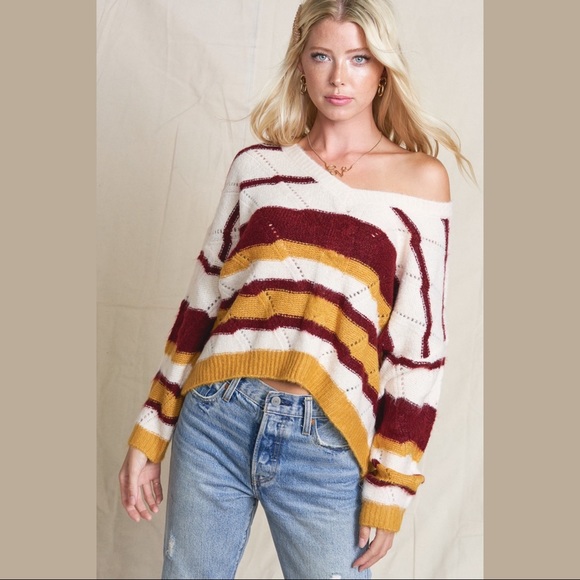 Soft Textured Sweater - Mustard - Picture 2 of 2